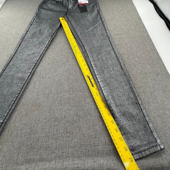 NEW! a.n.a A New Approach Skinny Metallic Pants Size 2 Mid Rise Cotton Blend $49 - Picture 10 of 14